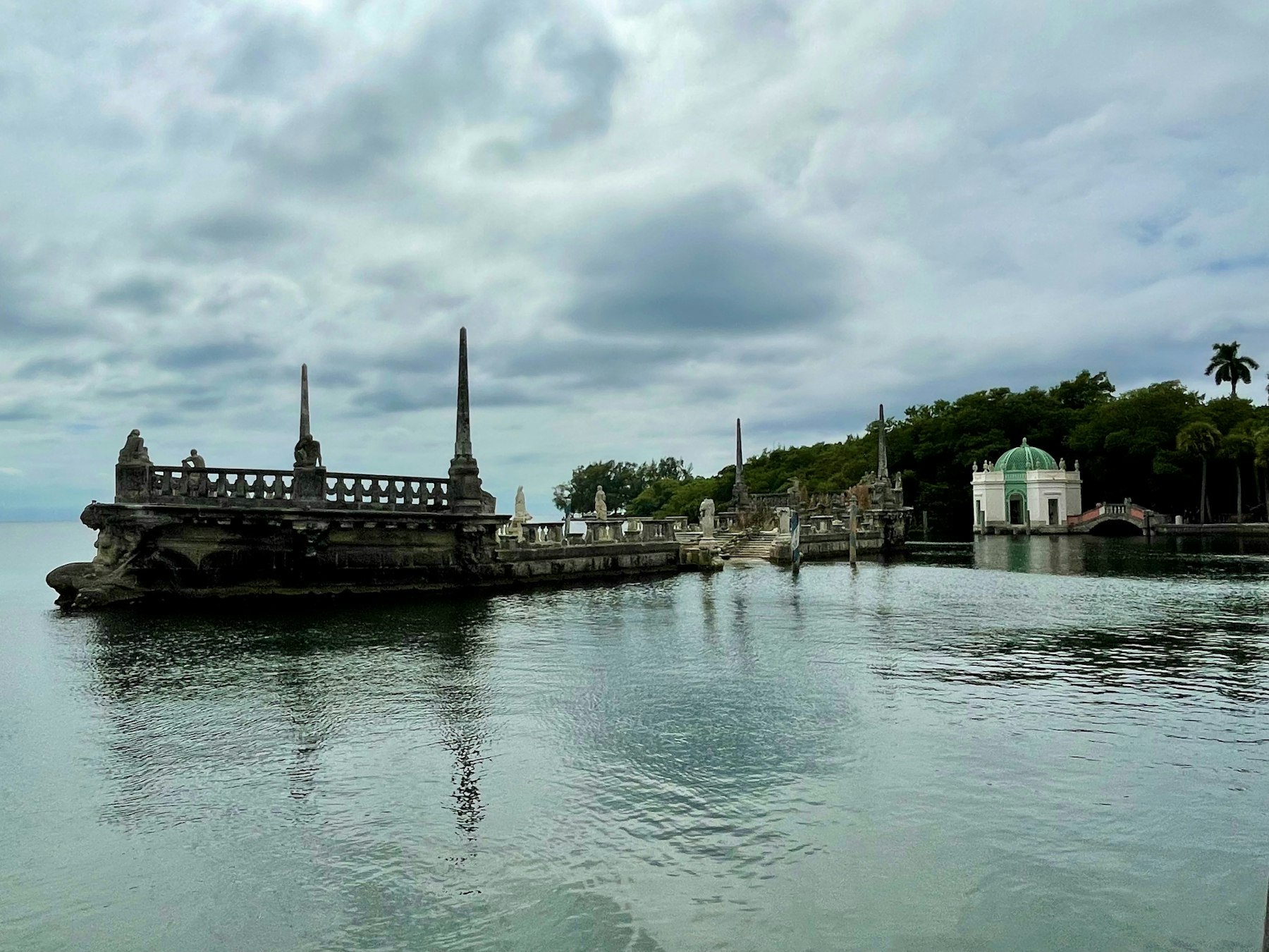 The stone barge at Vizcaya on Biscayne Bay
